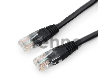 Патч-корд UTP Cablexpert PP12-3M/BK 5e, 3м, литой, многожильный (чёрный)