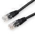 Патч-корд UTP Cablexpert PP12-3M/BK 5e, 3м, литой, многожильный (чёрный), фото 1