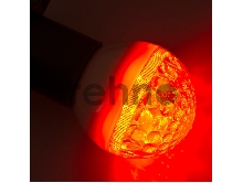 Лампа шар e27 9 LED  Ø50мм красная