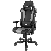 Игровое кресло DXRacer King чёрно-серое (OH/KS99/NG, экокожа, регулируемый угол наклона), фото 3