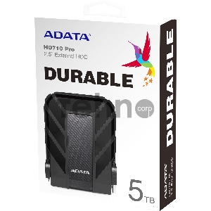 Внешний жесткий диск 2.5 5TB ADATA HD710 Pro AHD710P-5TU31-CBK USB 3.1, IP68, Shock Sensor, Black, Retail
