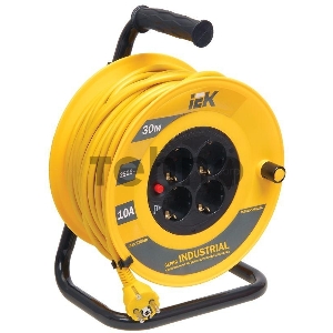 Катушка Iek WKP14-10-04-30 УК30 с т/з 4 места 2 Р + P Е /30м 3х1,0 мм2 Industrial