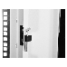 Шкаф телекоммуникационный напольный 42U (600x1000) дверь стекло (3 места), черный, фото 4