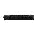 Фильтр SVEN SF-05LU 3.0 м (5 евро розеток,2*USB(2,4А)) черный, цветная коробка Surge protector SVEN SF-05LU 3.0 м (5 евро розеток,2*USB(2,4А)) черный, цветная коробка, фото 1