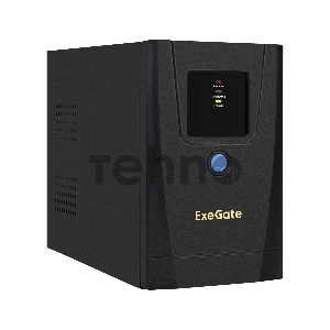 ИБП ExeGate SpecialPro UNB-650.LED.AVR.1SH.2C13.RJ.USB <650VA/360W, LED, AVR,1*Schuko+2*C13, RJ45/11,USB, металлический корпус, Black>