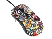 Мышь Qumo  Splash M40, проводная, оптическая, 6 кноп., подсв. 7 цв., 1200/1600/2400/3200 dpi, waterprinting
