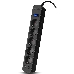 Фильтр SVEN SF-05LU 1,8 м (5 евро розеток,2*USB(2,4А)) черный, цветная коробка Surge protector SVEN SF-05LU 1,8 м (5 евро розеток,2*USB(2,4А)) черный, цветная коробка, фото 2