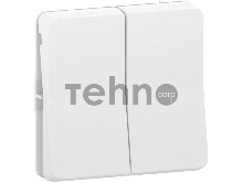 Механизм переключателя 2-кл. СП Mureva Styl 10А IP55 (сх. 6+6) бел. SchE MUR39022