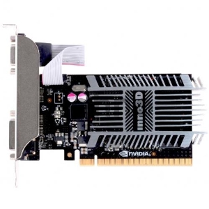 Видеокарта Inno3D 2Gb <PCI-E> GT710 <GFGT710, SDDR3, 64 bit, HDCP, VGA, DVI, HDMI, Retail>