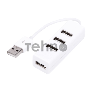 Разветвитель USB на 4 порта белый REXANT