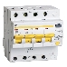 Выключатель автоматический дифференциального тока 4п C 25А 100мА тип AC 4.5кА АД-14 ИЭК MAD10-4-025-C-100, фото 3