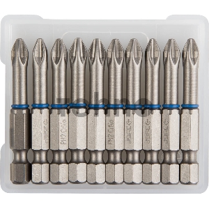 Наборы отверток Биты ЗУБР ЭКСПЕРТ торсионные кованые, обточенные, хромомолибденовая сталь, тип хвостовика E 1/4, PH2, 50мм, 10шт (26011-2-50-10)