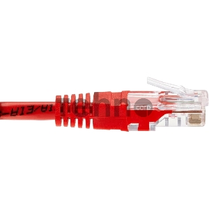Патчкорд литой Telecom UTP кат.5е 5,0м красный