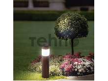 Светильник садовый LAMPER Кантри LED с текстурой дуба, с солнечной панелью и аккумулятором
