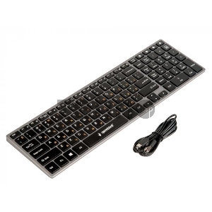 Клавиатура беспроводная Gembird KBW-2, Bluetooth, 106 кл., ножничный механизм, бесшумная