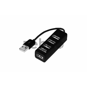 Разветвитель USB на 4 порта черный REXANT Разветвитель USB на 4 порта черный REXANT