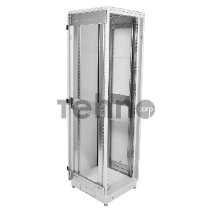 Шкаф телекоммуникационный напольный 42U (600x800) дверь стекло, цвет чёрный  (ШТК-М-42.6.8-1ААА-9005) (3 коробки)