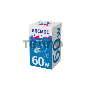 Лампа накаливания Шар 60Вт E27 прозр. Космос LKsmSSpCL60E27v2