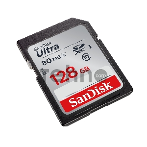 Флеш карта SD 128GB SanDisk SDXC Class 10 UHS-I Ultra 80MB/s