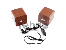Акустич. система 2.0 Gembird SPK-206, МДФ, коричневый, 5 Вт, регулятор громкости, USB-питание