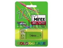 Флеш Диск 16GB Mirex Chromatic, USB 2.0, Зеленый
