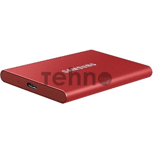 Твердотельный накопитель Samsung SSD 2TB T7 Touch, USB Type-C, R/W 1000/1050MB/s, Red
