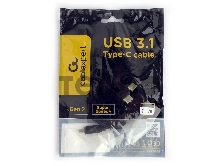Кабель USB Cablexpert CCP-USB-CMCM2-1M, USB3.1 Type-C/Type-C, Gen.2, 10Gbit/s, 5A, 1м, пакет