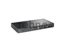 Коммутатор TP-Link JetStream™ 24-port Gigabit L2/L2+ Managed Switch with 4 SFP slots, support SDN controller, abundant L2/L2+ features, 1U rack mountable, full managed via web UI/CLI/Console/SSH/Telnet/SNMP.