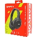 Гарнитура CANYON BTHS-3, Canyon Bluetooth headset,with microphone, BT V5.1 JL6956, battery 300mAh, Type-C charging plug, PU material, size:168*190*78mm, charging cable 30cm and audio cable 100cm, Dark grey, фото 1