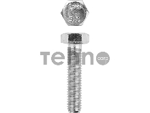 Болт ГОСТ 7798-70, M8 x 35 мм, 5 кг, кл. пр. 5.8, оцинкованный, ЗУБР