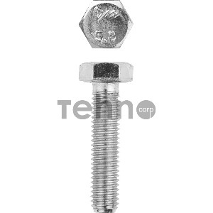 Болт ГОСТ 7798-70, M8 x 35 мм, 5 кг, кл. пр. 5.8, оцинкованный, ЗУБР
