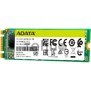 Твердотельный накопитель SSD M.2 2280 1TB ADATA SU650 Client SSD [ASU650NS38-1TT-C] SATA 6Gb/s, 550/510, IOPS 80/60K, MTBF 2M, 3D TLC, RTL (936028)