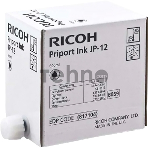 Краска Ricoh JP1210/1250/3000/Nashuatec CP308/b/4  (фл,600 мл)  (JP-12/817104)