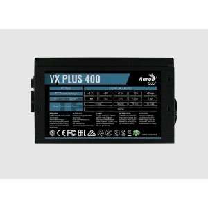 Блок питания Aerocool ATX 400W VX-400 PLUS (24+4+4pin) 120mm fan 2xSATA RTL