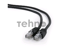 Патч-корд UTP Cablexpert кат.6, 1м, литой, многожильный (чёрный)