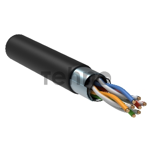 Кабель связи витая пара F/UTP кат. 5E 4 пары LDPE 1м черн. GENERICA ITK BC3-C5E04-339-305-G