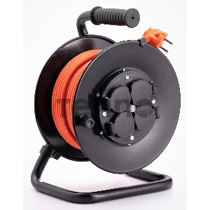 Удлинитель силовой Starwind ST-PSR4.40/G-16 4x4.0кв.мм 4розет. 40м ПВС 16A катушка темно-серый