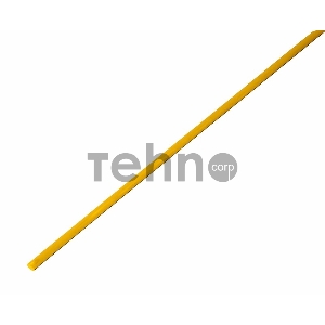 Термоусадочная трубка 2,0/1,0 мм, желтая, упаковка 50 шт. по 1 м | 20-2002 | REXANT