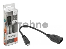 Кабель-переходник Defender microUSB (M) - USB (F)  /для подкл. устр. USB Flash, HDD, мыши, и и т.д./ поддерж. режим OTG.