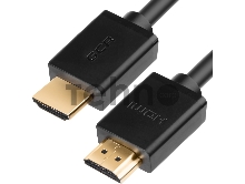 Кабель Greenconnect 3.0m v2.0 HDMI M/M Ethernet 18 Гбит/с, 3D, 4K, 28/28 AWG, OD7.3mm, тройной экран, позолоч. контакты, черный (GCR-HM411-3.0m)
