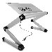 Аксессуар к ноутбуку CROWN  Столик для ноутбука CMLS-100 ( 17", активное охлаждение, алюминий, регулировка высота и наклона, размеры панели (Д*Ш): 45*28.5см, максимальная высота: 55см), фото 1