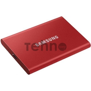 Твердотельный накопитель Samsung SSD 2TB T7 Touch, USB Type-C, R/W 1000/1050MB/s, Red