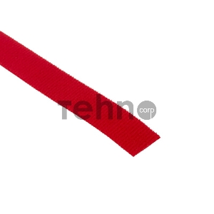 Лента-липучка многоразовая 5 м х 20 мм, красная (1 шт.) REXANT