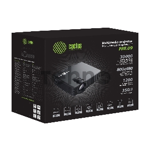 Проектор Cactus CS-PRE.09WT.WVGA LCD 1200Lm (1024x600) 350:1 ресурс лампы:30000часов 2xUSB typeA 1xHDMI 1.5кг Проектор Cactus CS-PRE.09WT.WVGA LCD 1200Lm (1024x600) 350:1 ресурс лампы:30000часов 2xUSB typeA 1xHDMI 1.5кг