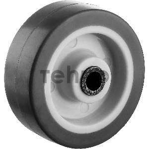 Колесо d=50 мм, г/п 40 кг, термопластич. резина/полипропилен, ЗУБР Профессионал