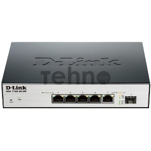Сетевое оборудование D-Link DGS-1100-06/ME/A1A(A1B) Настраиваемый коммутатор 2 уровня с 5 портами 10/100/1000Base-T и 1 портом 100/1000Base-X SFP