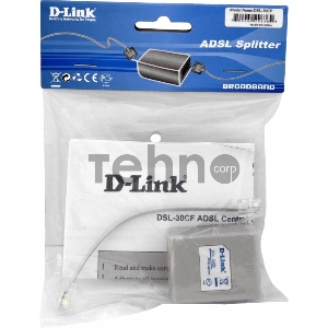 Сплиттер xDSL D-Link DSL-30CF/RS RJ-11 ADSL Annex A Сплиттер xDSL D-Link DSL-30CF/RS RJ-11 ADSL Annex A