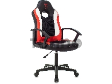 Кресло игровое Zombie 11LT черный/красный текстиль/эко.кожа крестовина пластик