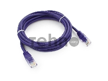 Патч-корд UTP Cablexpert кат.5e, 3м, литой, многожильный (фиолетовый)