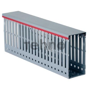 Короб перфорированный DKC / ДКС 00108RL RL12 60x60 в комплекте с крышкой, серый (цена за 1 метр)